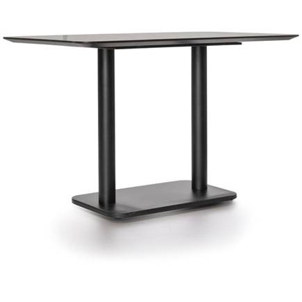 Coco Maison Brest bistrotafel stone anthracite 120x75cm Zwart